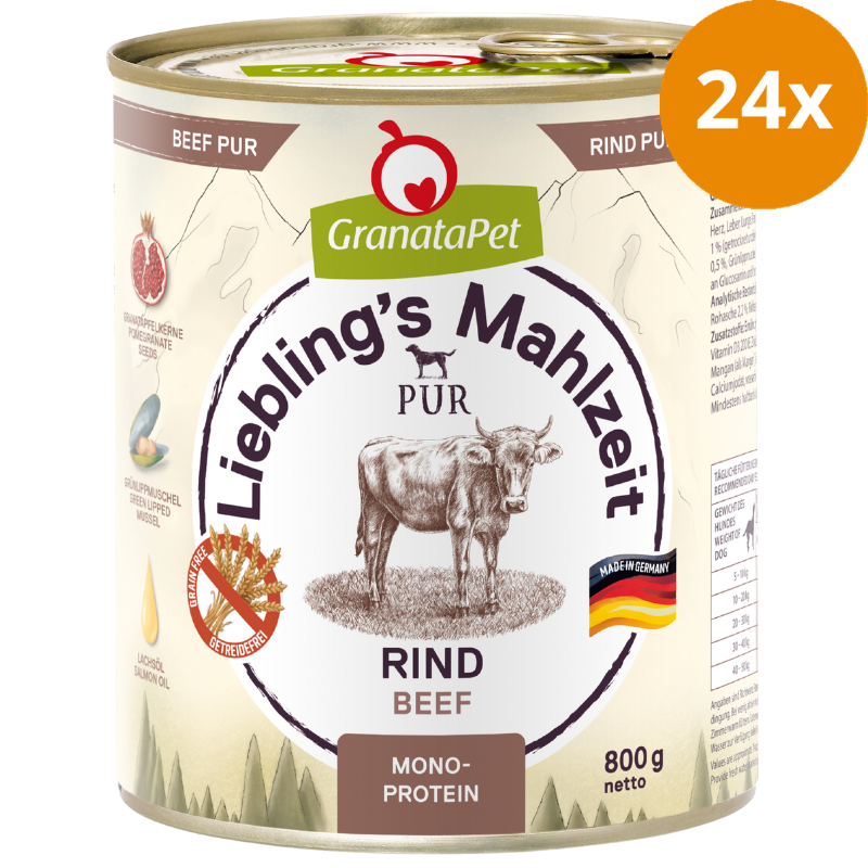 GranataPet Liebling´s Mahlzeit PUR Rind 800 g