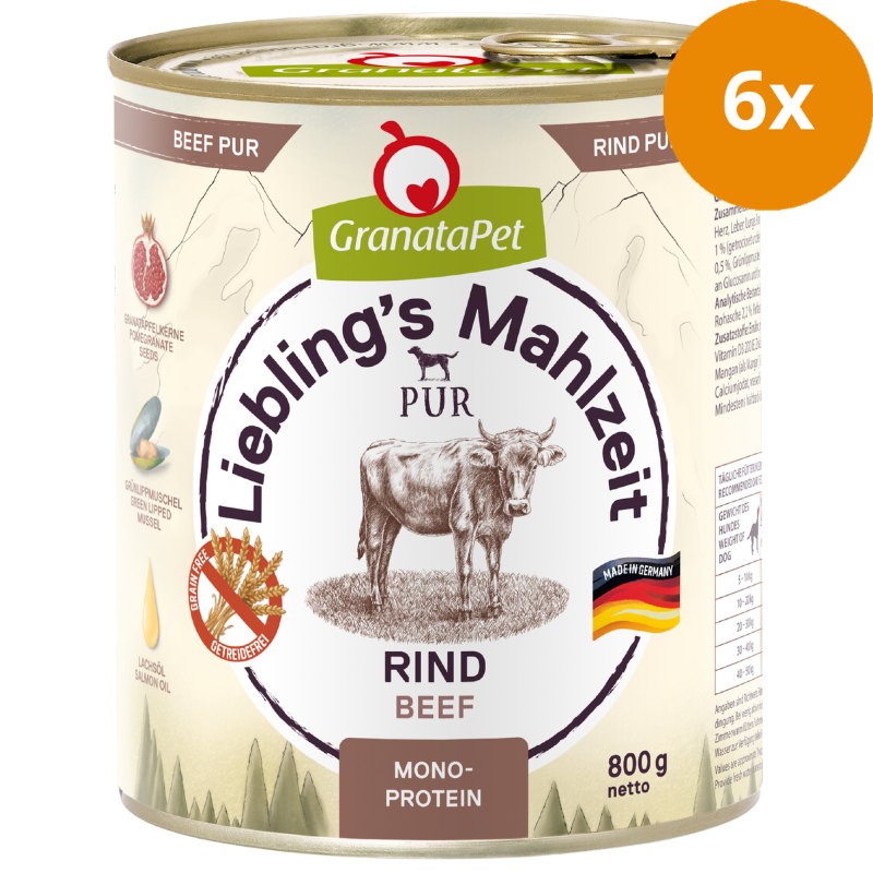 GranataPet Liebling´s Mahlzeit PUR Rind 800 g