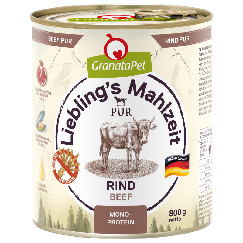 GranataPet Liebling´s Mahlzeit PUR Rind 800 g