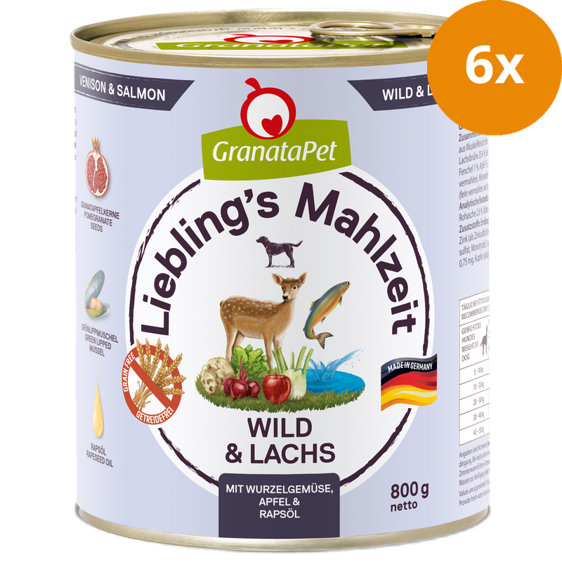 GranataPet Liebling's Mahlzeit Wild & Lachs 800 g