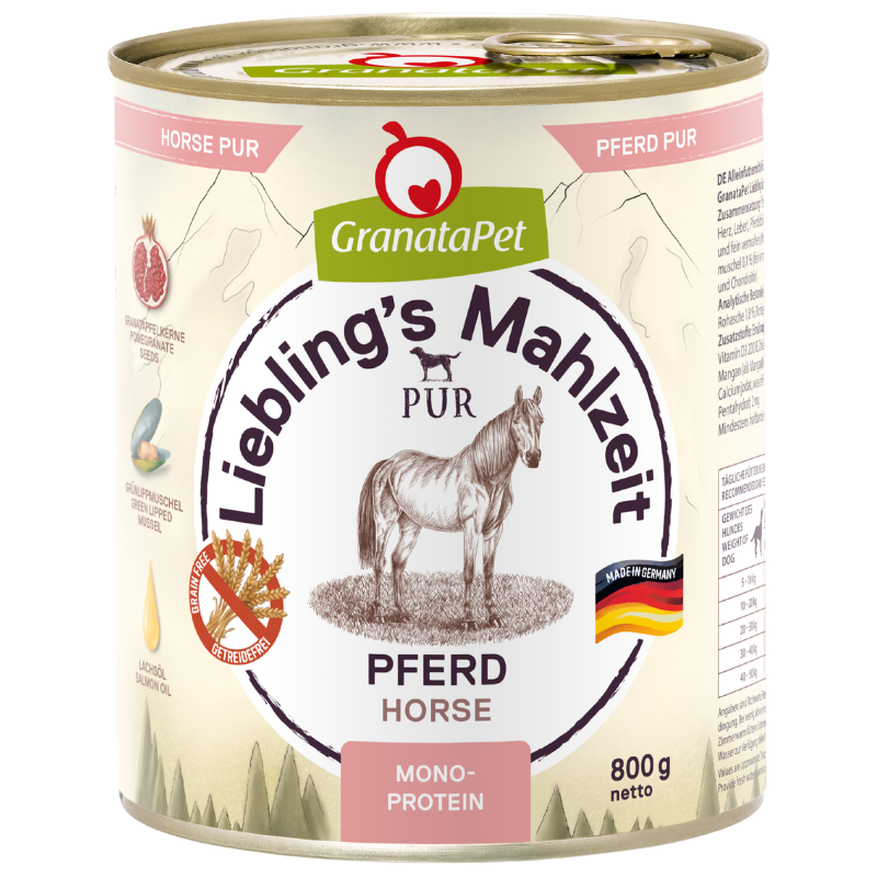 GranataPet Liebling´s Mahlzeit PUR Pferd 800 g