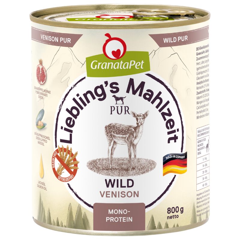 GranataPet Liebling´s Mahlzeit PUR Wild 800 g