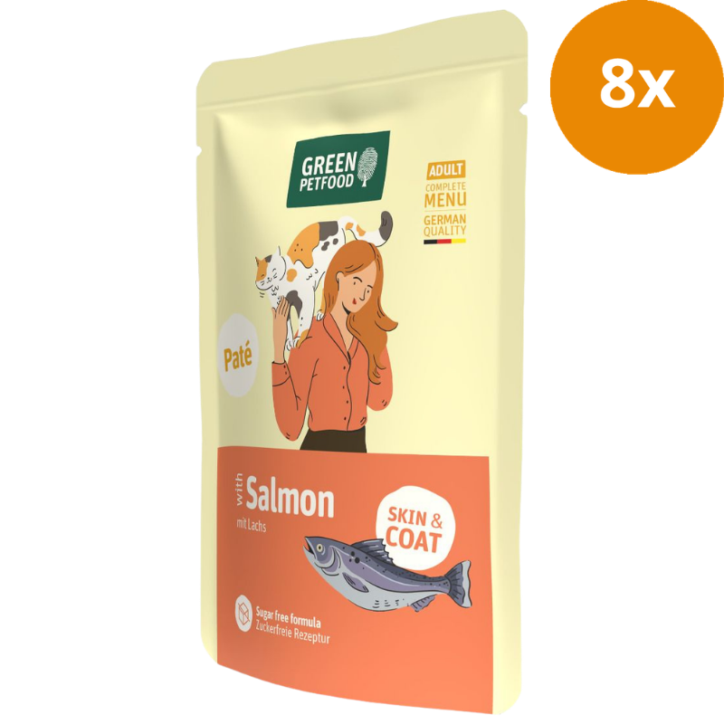 Green Petfood Cat Paté Salmon 85 g