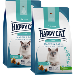 Sparpaket Happy Cat Care Magen & Darm 2 x 4 kg
