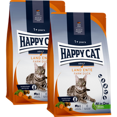 Sparpaket Happy Cat Culinary Land Ente 2 x 4 kg