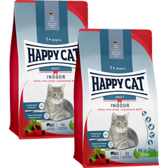 Sparpaket Happy Cat Indoor Voralpen Rind 2 x 4 kg