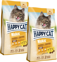 Sparpaket Happy Cat Minkas Hairball Control Geflügel 2 x 10 kg
