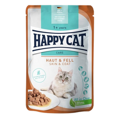 Happy Cat PB Care Meat in Sauce Haut & Fell 85 g