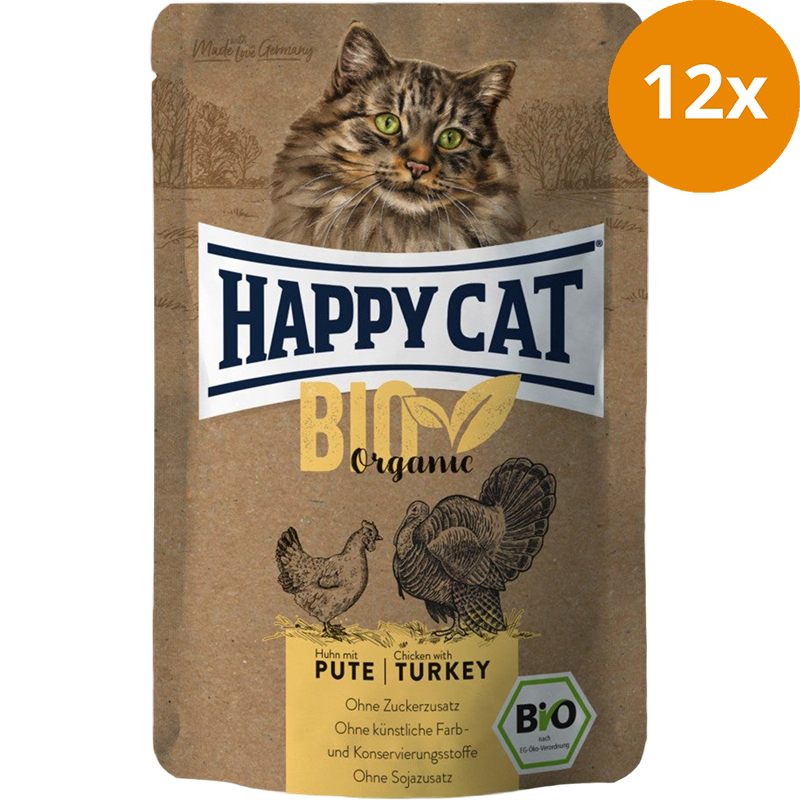 Happy Cat Pouch Bio Huhn & Pute 85 g