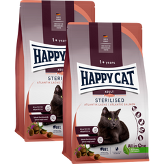 Sparpaket Happy Cat Sterilised Atlantik Lachs 2 x 10 kg