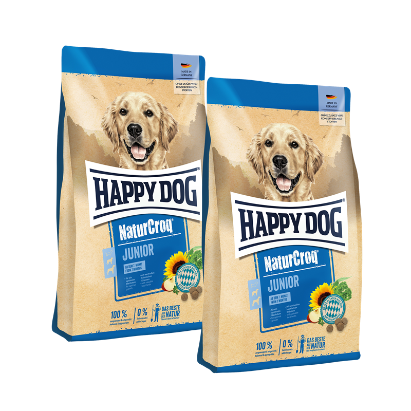 Sparpaket Happy Dog NaturCroq Junior 2 x 15 kg