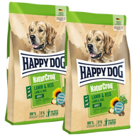 Sparpaket Happy Dog NaturCroq Lamm & Reis 2 x 15 kg