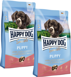 Sparpaket Happy Dog Sensible Puppy Huhn, Lachs & Kartoffel 2 x 10 kg