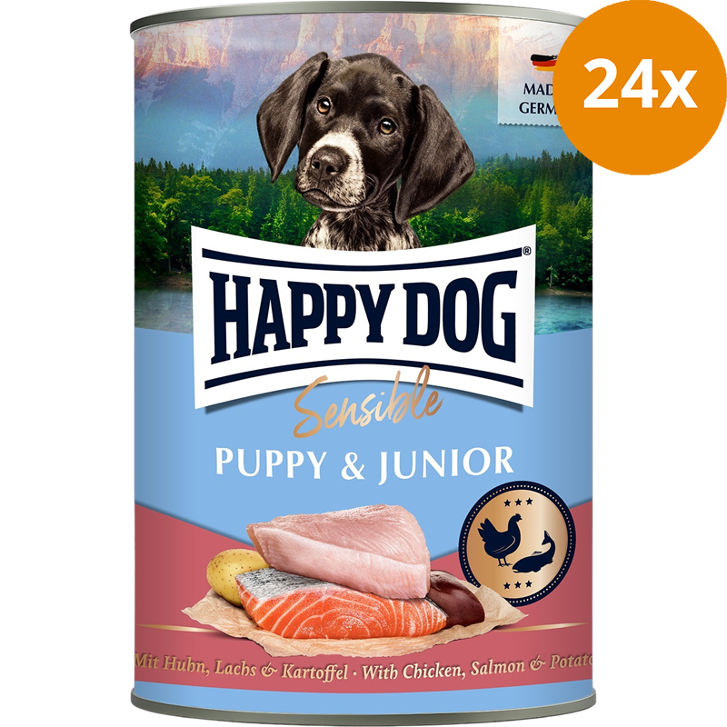 Happy Dog Sensible Puppy Huhn, Lachs & Kartoffel 400 g