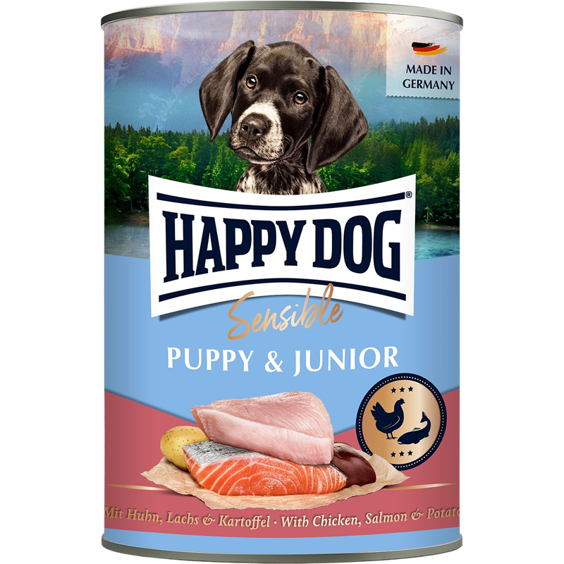 Happy Dog Sensible Puppy Huhn, Lachs & Kartoffel 400 g