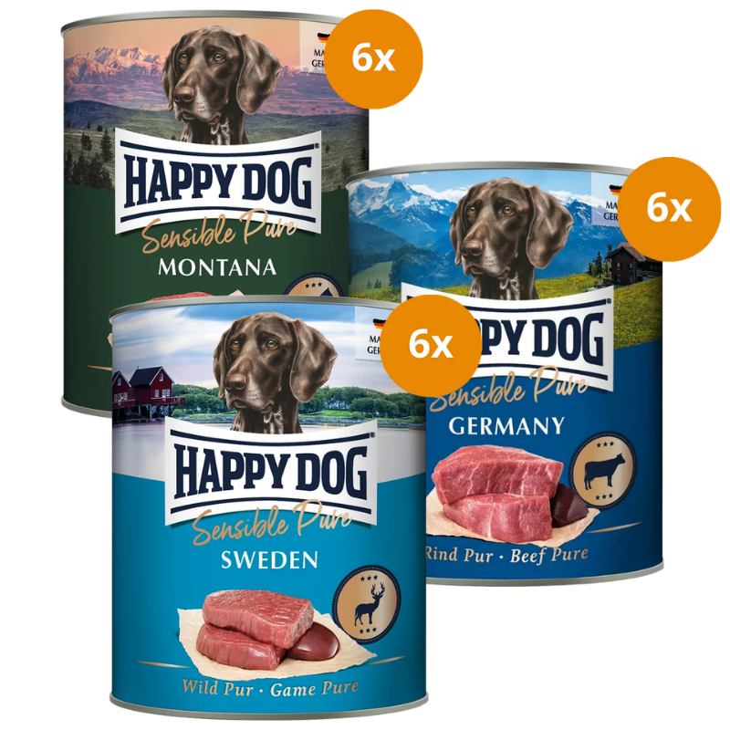 Happy Dog Sensible Pur 800 g - Mix Sparpaket!
