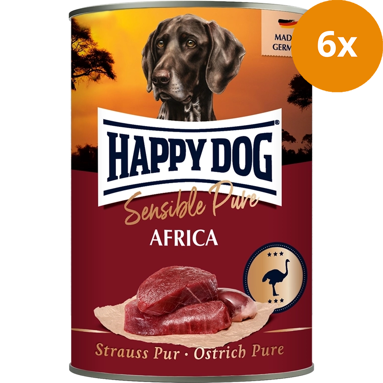 Happy Dog Sensible Pure Africa Strauß Pur 400 g