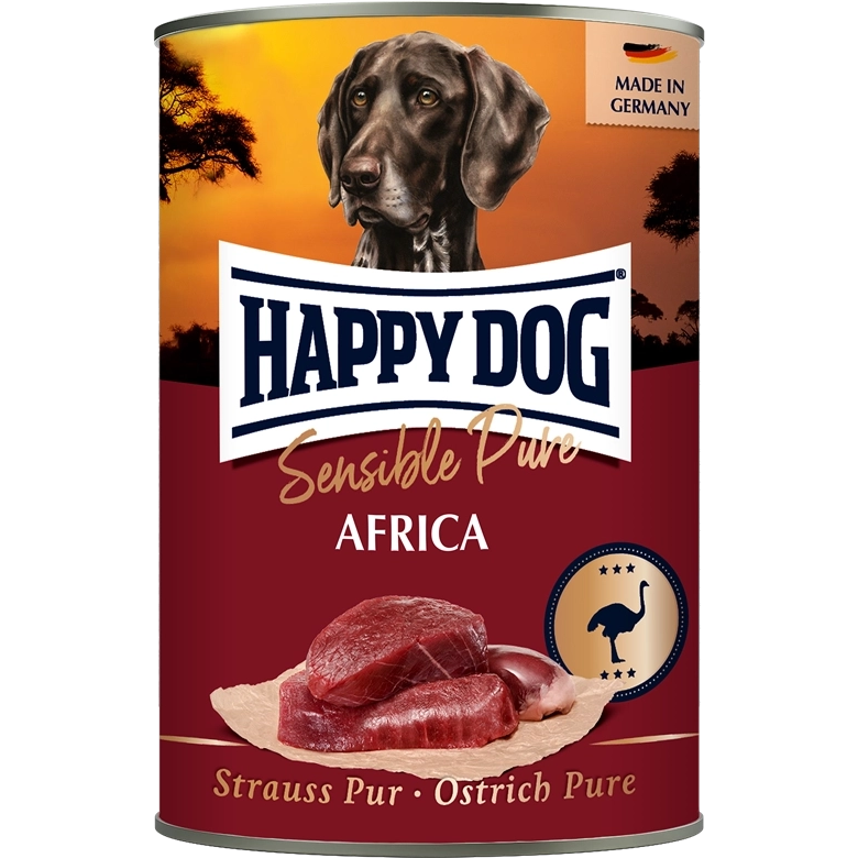 Happy Dog Sensible Pure Africa Strauß Pur 400 g