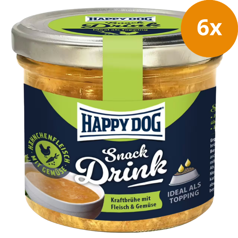 Happy Dog Snack Drink mit Hähnchenfleisch und Gemüse