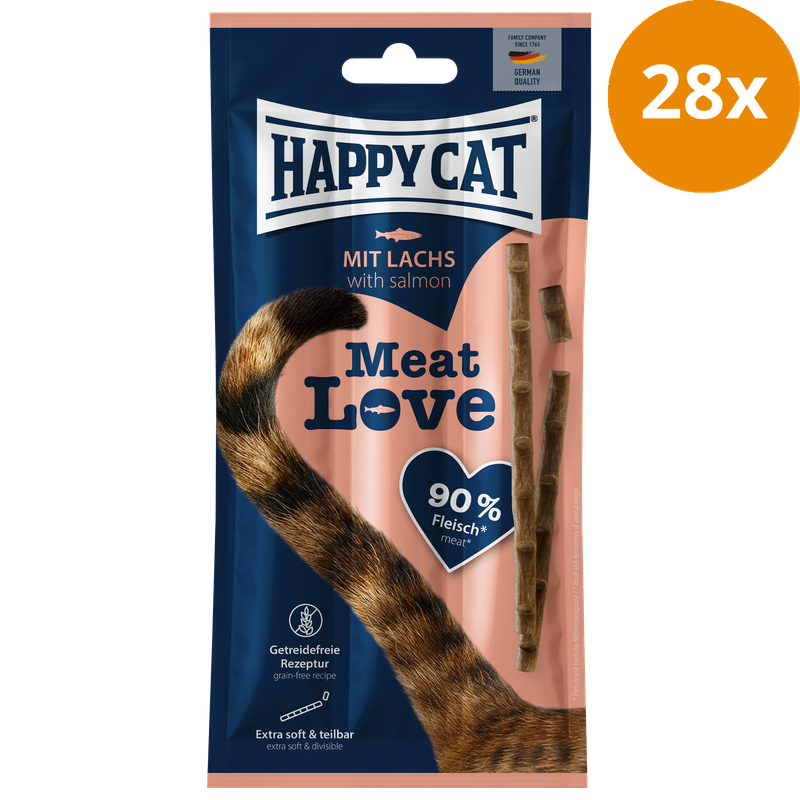 Happy Cat Meat Love Snack mit Lachs 15 g
