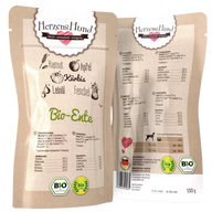 HerzensHund Bio Ente mit Bio Gemüse 130 g