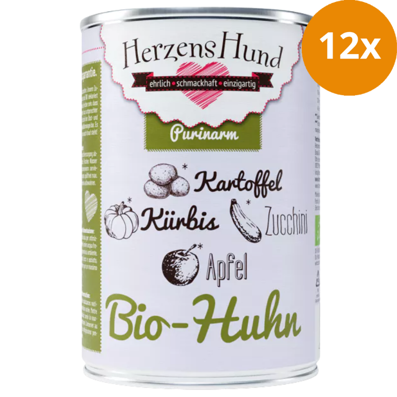 Herzenshund Bio-Huhn mit Bio-Kartoffel 400 g