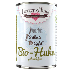 Herzenshund Bio-Huhn mit Bio-Zucchini 400 g