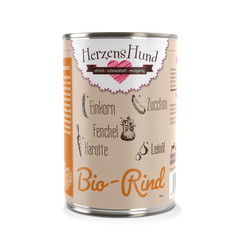 HerzensHund Bio Rind mit Bio Gemüse 400 g