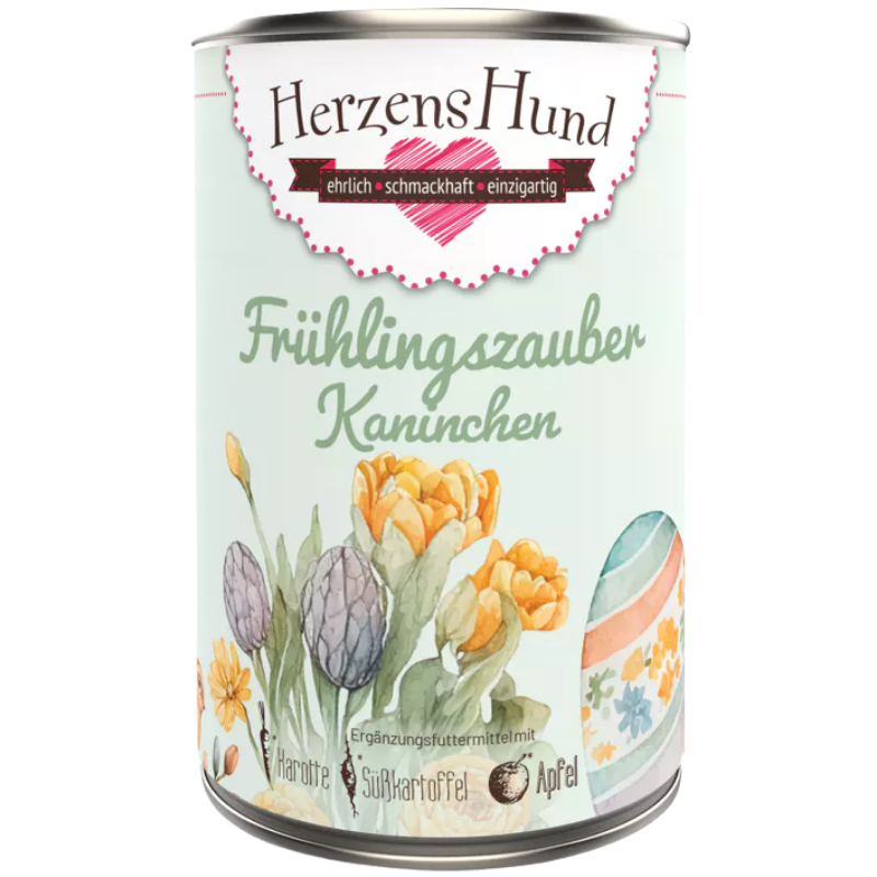 Herzenshund Frühlingszauber Kaninchen mit Bio-Karotte 400 g