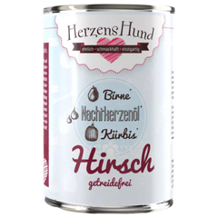 Herzenshund Hirsch mit Bio-Kürbis 400 g