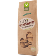 KEKSDIEB Hundeleckerli Apfelmus Herzen 100 g