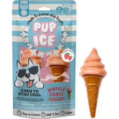 Imaginelles Pup Ice Dog Snack Waffle Cones Strawberry M