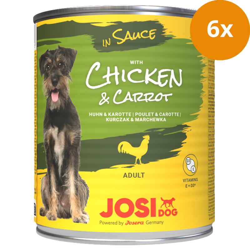 Josera JosiDog Dose Chicken & Carrot in Sauce 830 g
