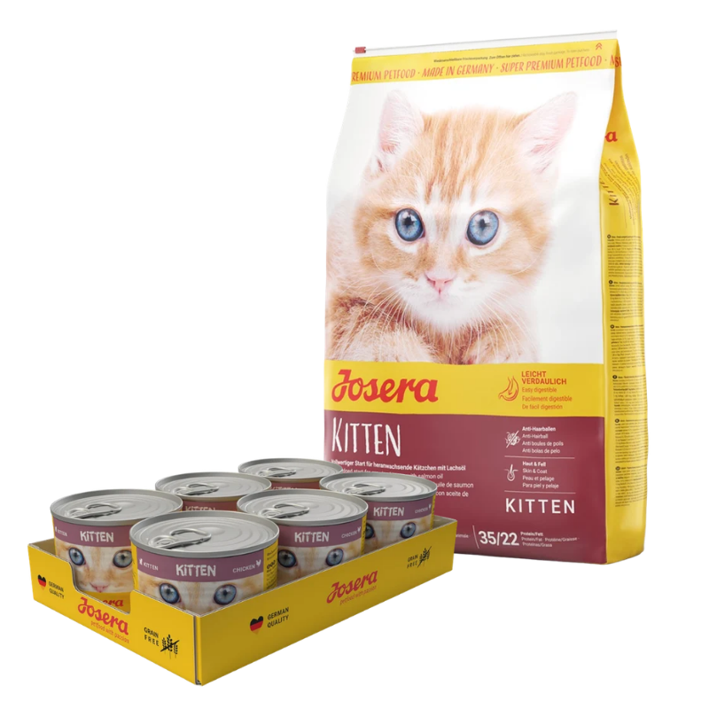 Josera Kitten 10 kg + GRATIS Josera Kitten Chicken 6 x 200 g