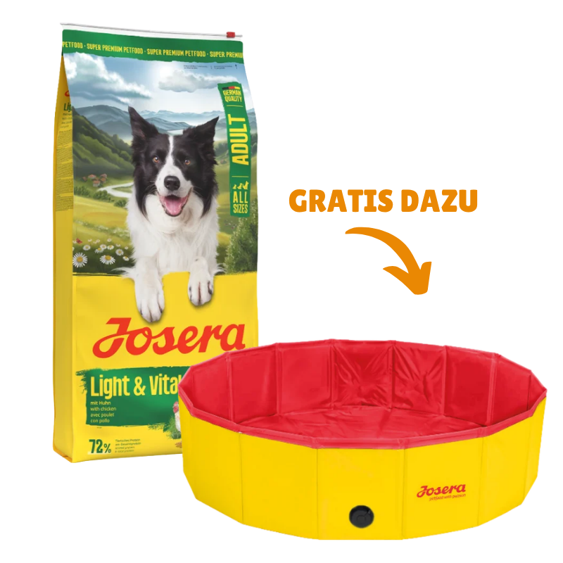 Josera Light & Vital 12,5 kg + GRATIS Josera Hundepool