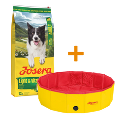Josera Light & Vital 12,5 kg + GRATIS Josera Hundepool