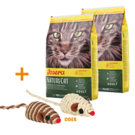 Josera NatureCat 2 x 10 kg + GRATIS TRIXIE Spielmaus