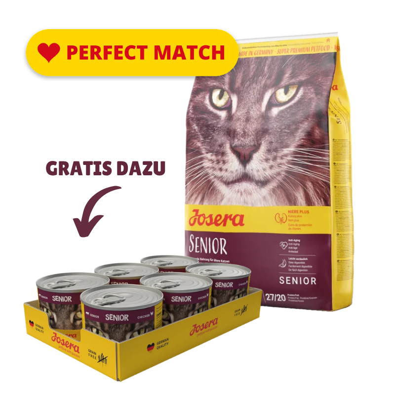 Josera Senior 10 kg + GRATIS Josera Cat Senior 6 x 200 g