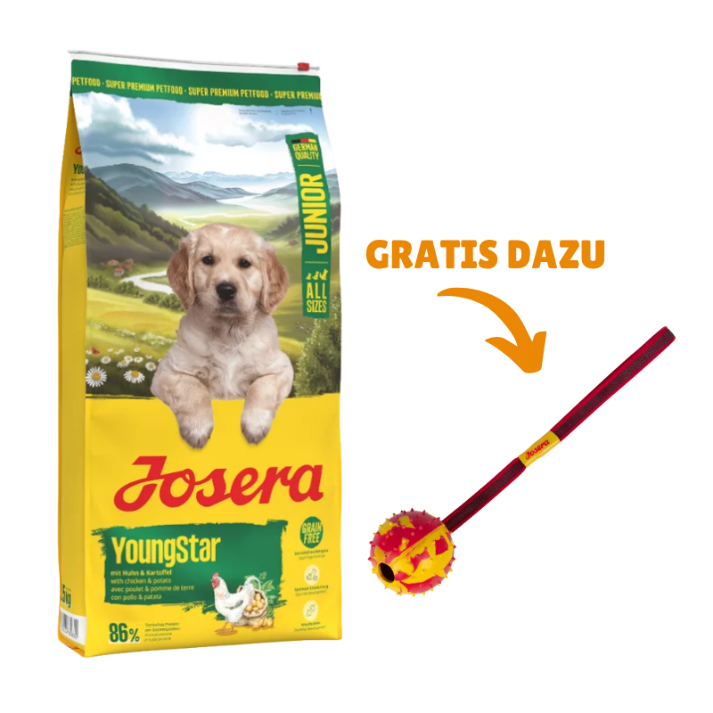 Josera YoungStar 12,5 kg + GRATIS Josera Wurfball