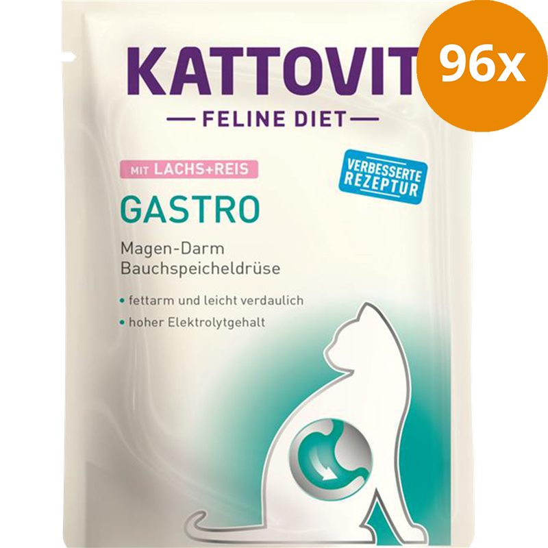 Kattovit Feline Diet Gastro Lachs & Reis 85 g