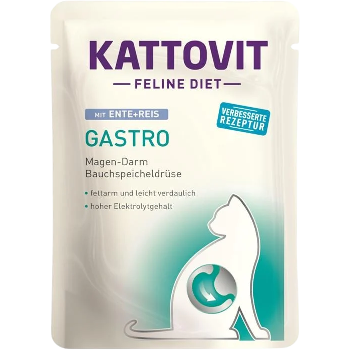 Kattovit Feline Diet Gastro Ente & Reis 85 g