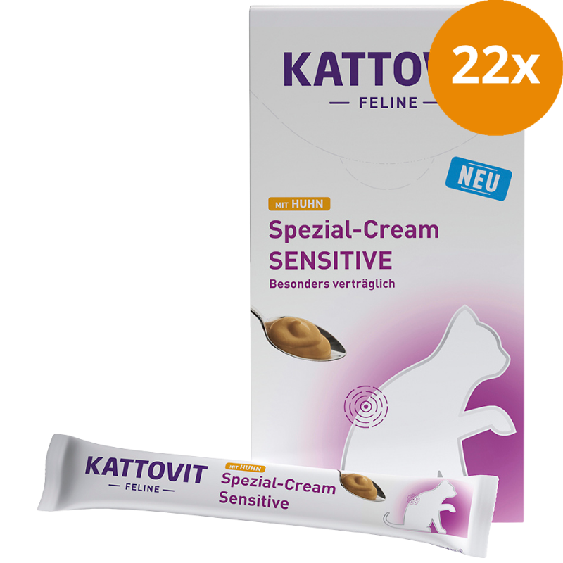 Kattovit Spezial-Cream Sensitive mit Huhn 6 x 16 g