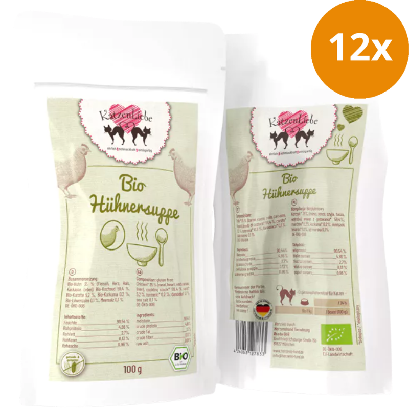 Katzenliebe Bio-Hühnersuppe PB 100 g