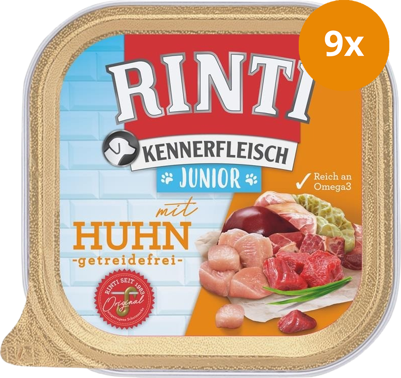 Rinti Kennerfleisch Schale Junior Huhn 300 g