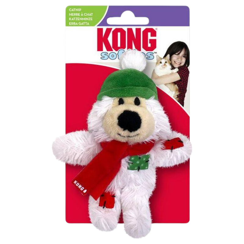 KONG Cat Holiday Softies Bear