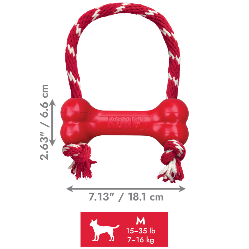 KONG Goodie Bone mit Seil