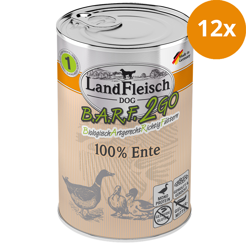 LandFleisch B.A.R.F.2GO Ente 400 g