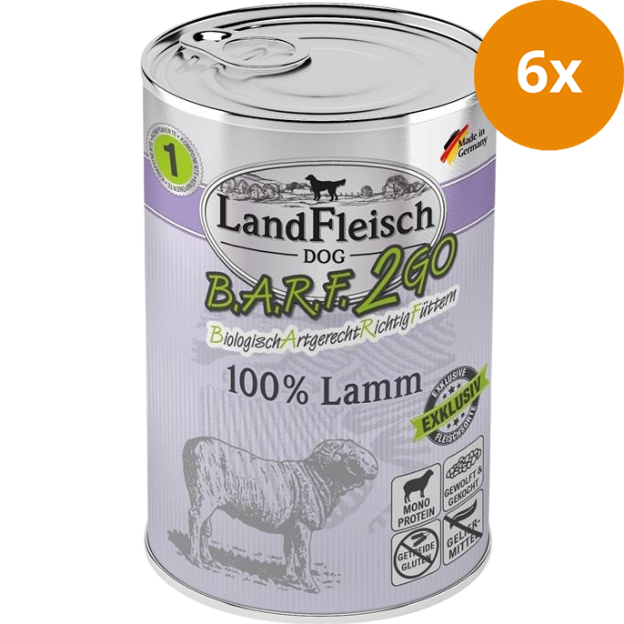 LandFleisch B.A.R.F.2GO Exklusiv Lamm 400 g