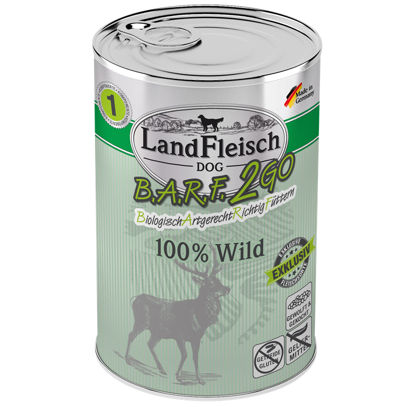 LandFleisch B.A.R.F.2GO Exklusiv Wild 400 g