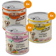 LandFleisch Classic Probierpaket 800 g – Geflügel & Rind